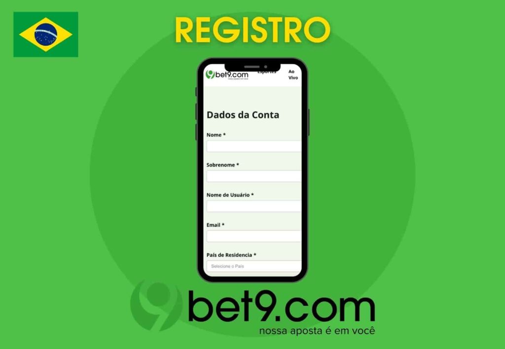 Bet9 Brasil como se cadastrar no aplicativo