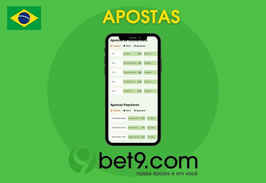 Bet9 Brasil apostas esportivas no aplicativo