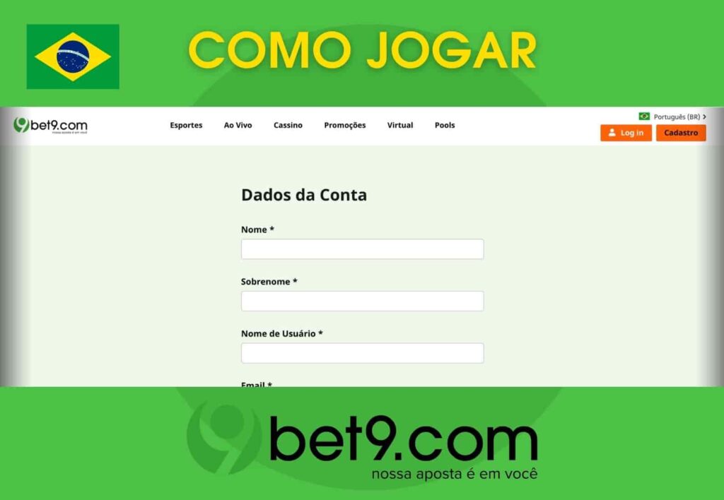 Bet9 Brasil como começar a jogar online