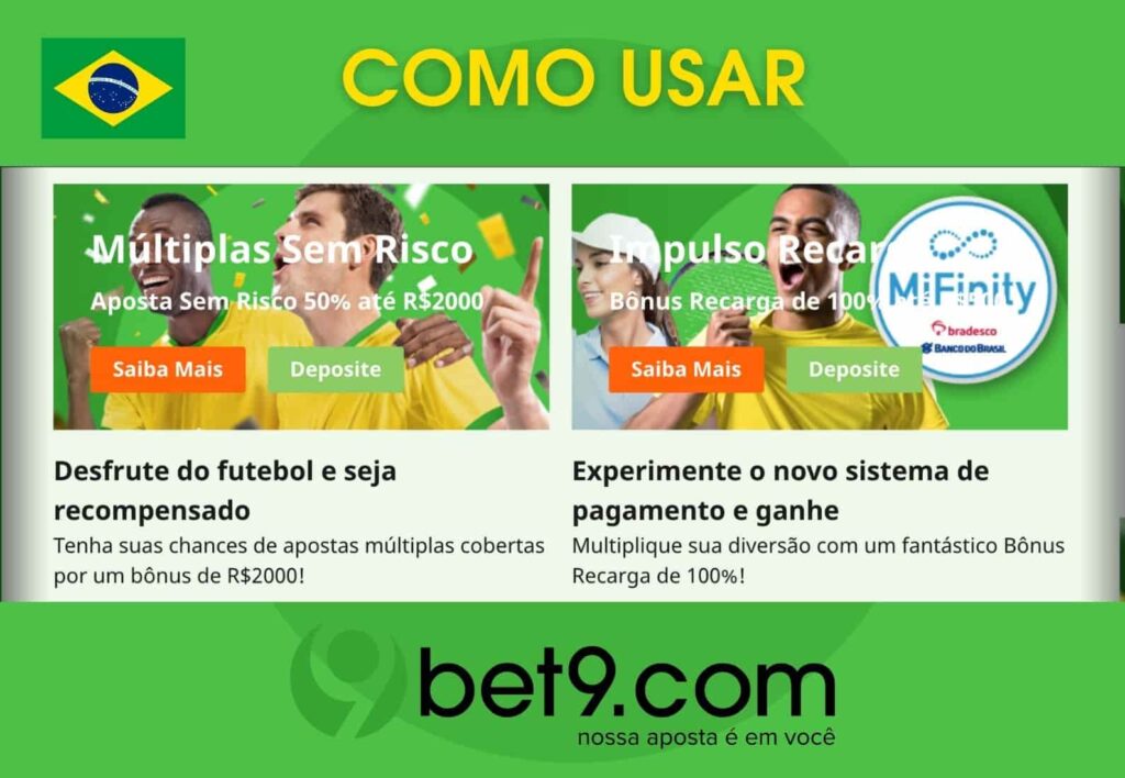 como usar o bônus no site Bet9 Brasil