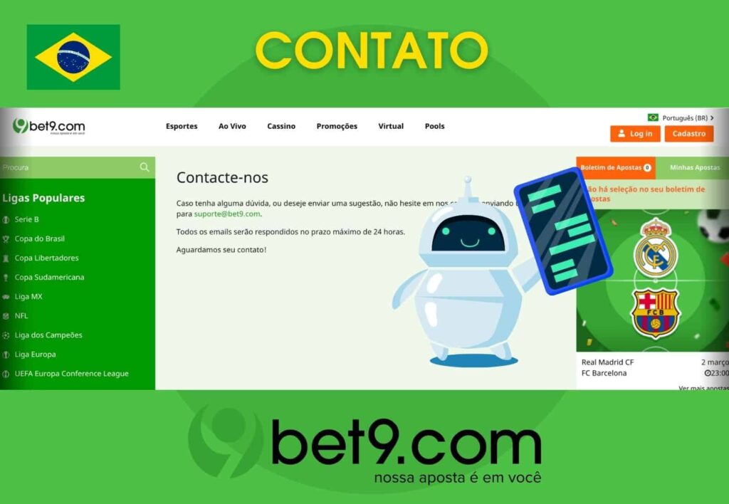 Bet9 Brasil como entrar em contato com o suporte