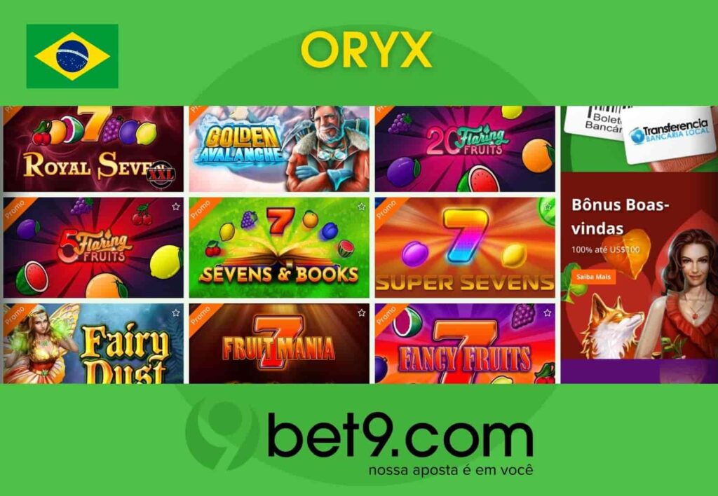 Bet9 Brasil visão geral de Oryx jogos