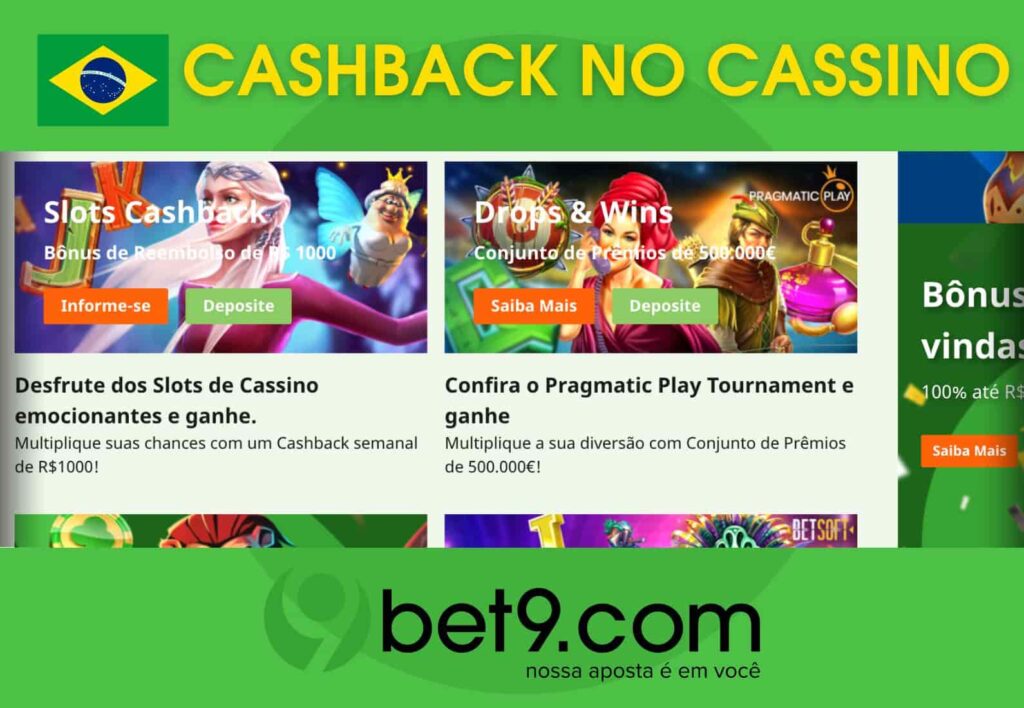 Bet9 Brasil cashback no cassino