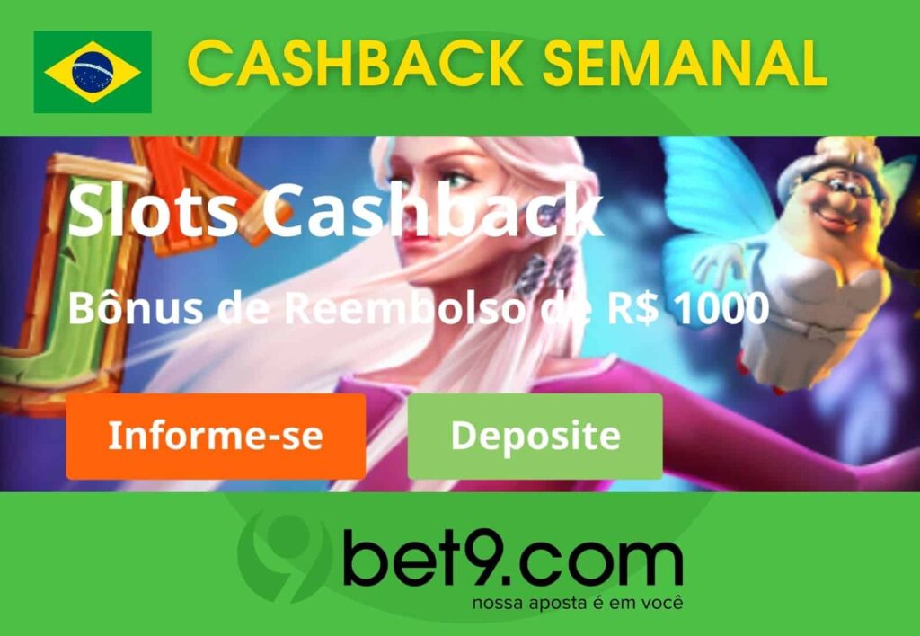 Bet9 Brasil cashback semanal visão geral