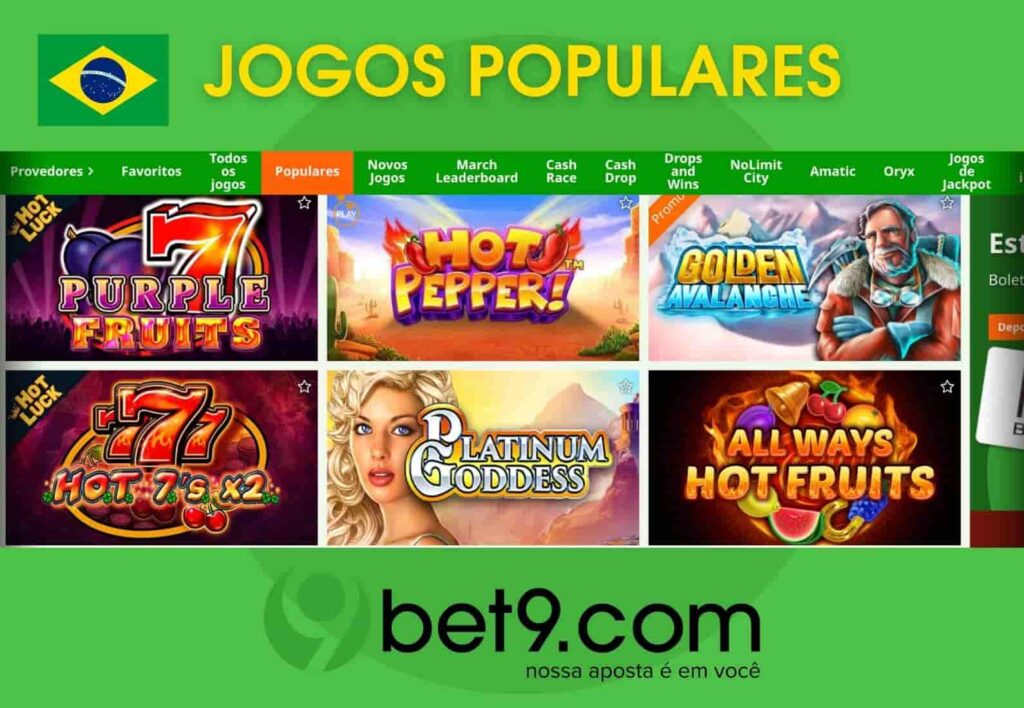 Bet9 Brasil jogos populares no site de oficial