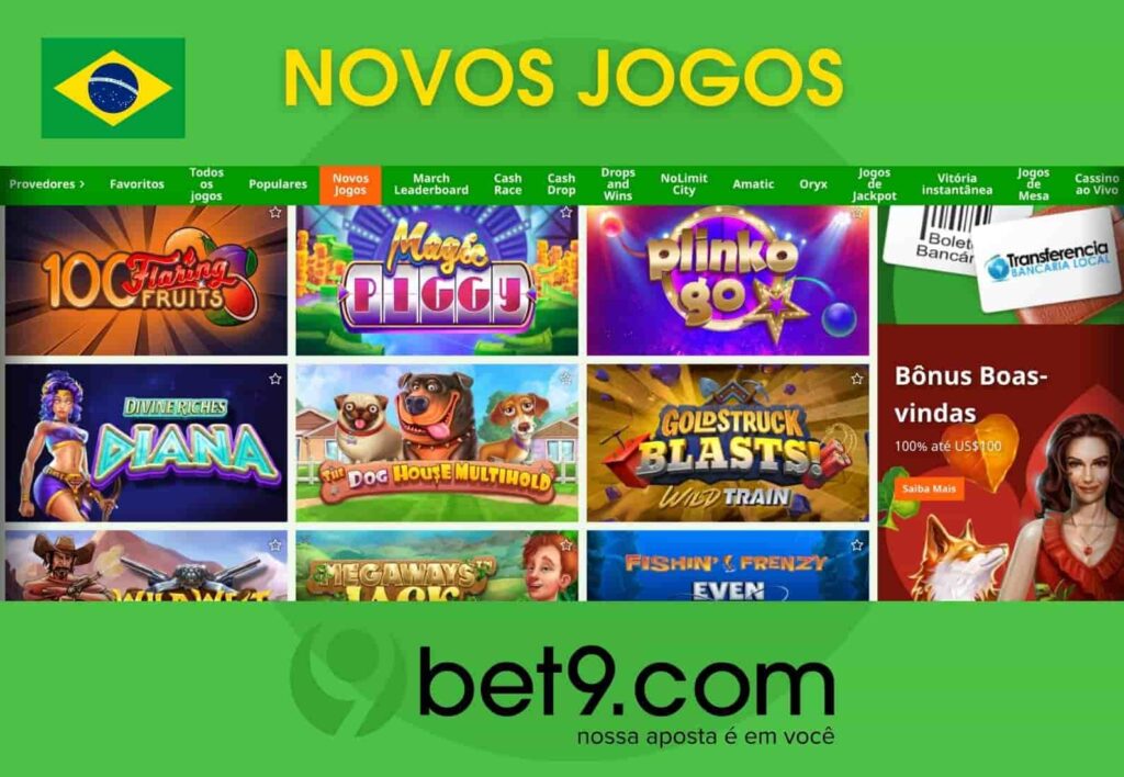 novos jogos no site Bet9 Brasil visão geral detalhada