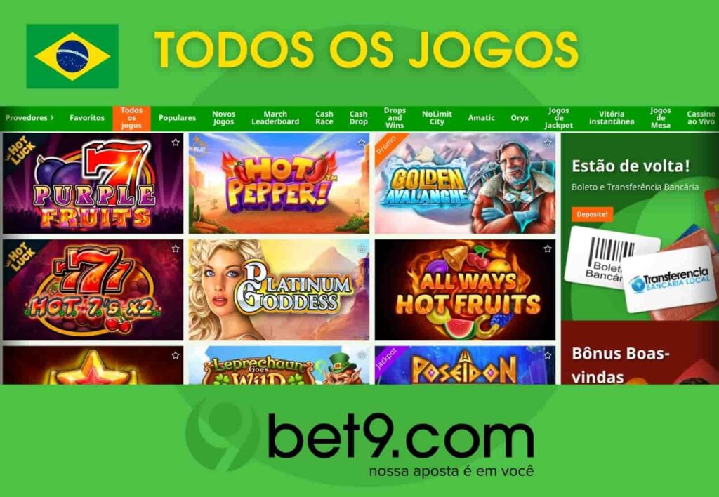 Bet9 Brasil cassino todos os jogos